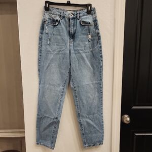 Zara Light Blue Straight Leg Jeans
